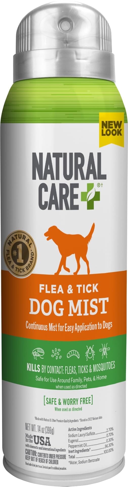 PETZLIFE Herbal Defense All-Natural Flea and Tick Cat and Dog Spray  