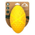 Playology Hound2O Squeaky Football Squeak and Floating Rubber Dog Toy - Yellow