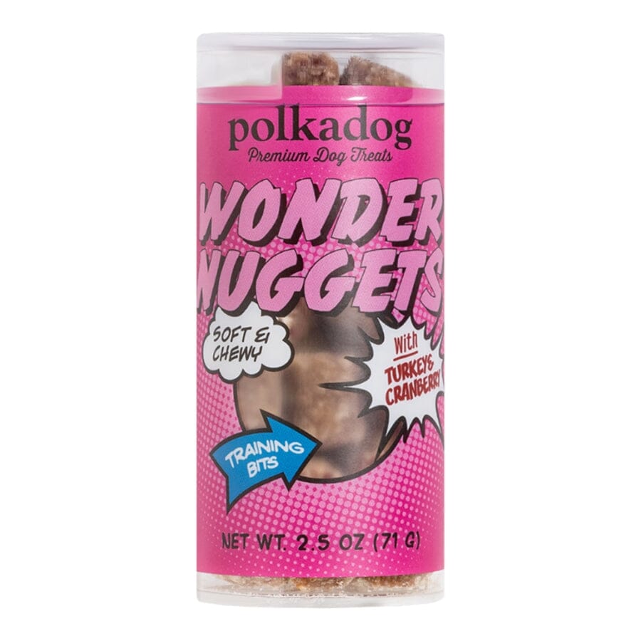 Polka Dog Bakery Wonder Nuggets Turkey Training Soft and Chewy Treats - 2.5 Oz