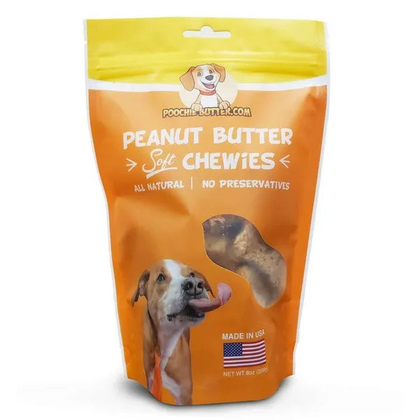 Poochie Butter Peanut Butter Natural Dog Treats - 8 Oz  