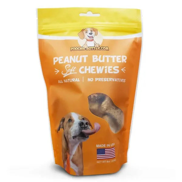 Poochie Butter Peanut Butter Natural Dog Treats - 8 Oz