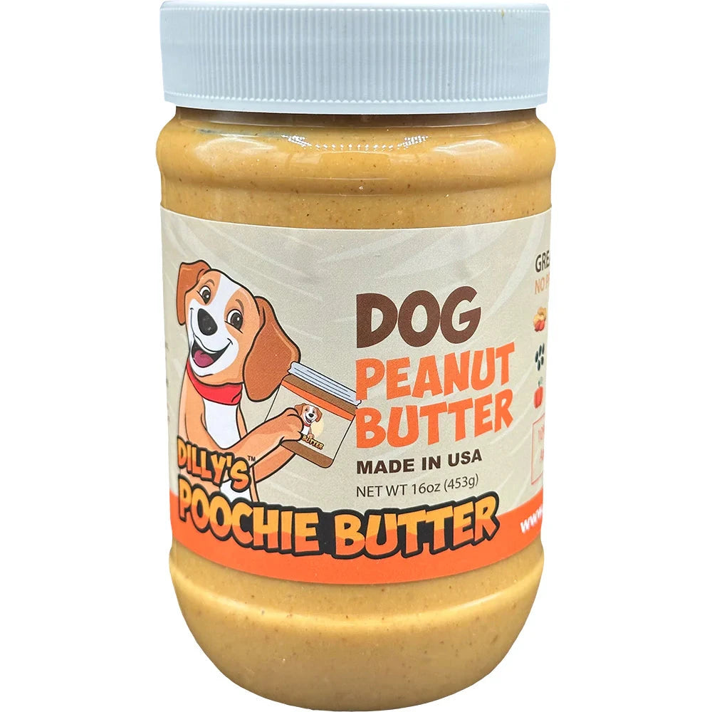 Poochie Butter Regular Jar Dog Peanut Butter - 16 Oz