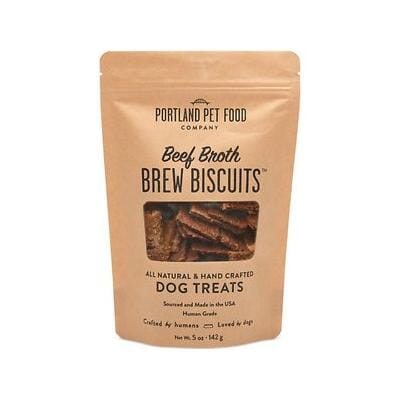 Portland Pet Food Original Beef Broth Crunchy Dog Biscuits Treats - 5 Oz