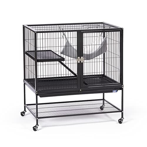 Prevue Pet Products Ferret Stack 1-Story Ferret Cage with Portable Stand with Ramp and Hammock - L:31 X W:20 X H:34 Inches Default Title