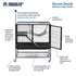 Prevue Pet Products Ferret Stack 1-Story Ferret Cage with Portable Stand with Ramp and Hammock - L:31 X W:20 X H:34 Inches