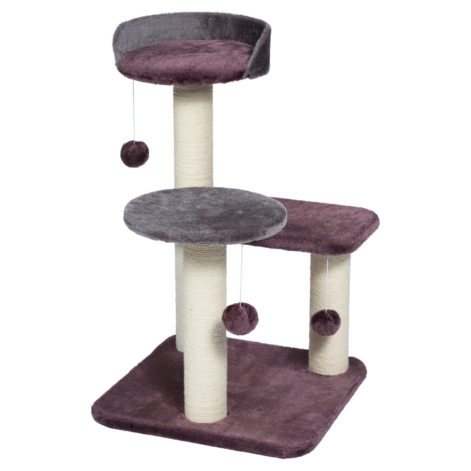 Prevue Pet Products Kitty Power Paws Play Palace 4-Level Cat Tree Furniture - L:22 X W:17.6 X H:28.4 Inches Default Title