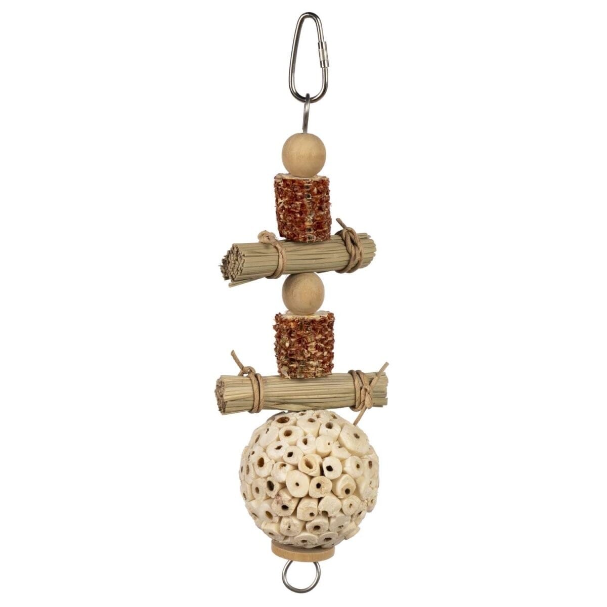Prevue Pet Products Lunchin Logs Wooden Enagage and Forage Hanging Bird Toy Default Title