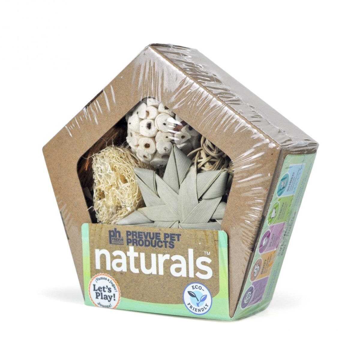 Prevue Pet Products Naturals Small Pentagon Forage N' Play Box Small Animal Toy Default Title