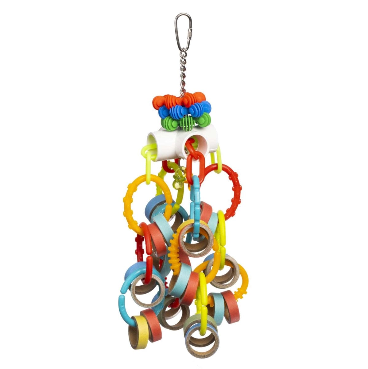Prevue Pet Products Playfuls Loop N' Rings Physical and Mental Engaging Hanging Bird Toy Default Title