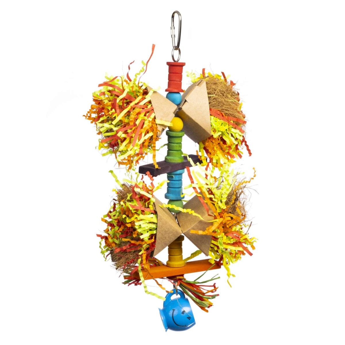 Prevue Pet Products Playfuls Party Popper Preen and Pacify Forage and Engage Hanging Bird Toy Default Title