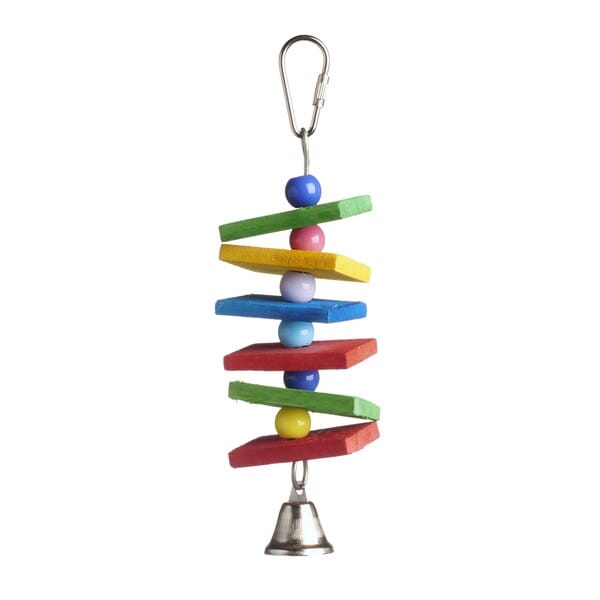 Prevue Pet Products Sound and Movement Bodacious Bites Ding Hanging Bird Toy Default Title