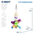 Prevue Pet Products Tropical Teasers Cookies and Knots Engage and Forage Hanging Bird Toy