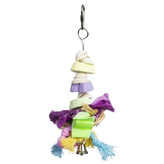 Prevue Pet Products Tropical Teasers Cookies and Knots Engage and Forage Hanging Bird Toy Default Title