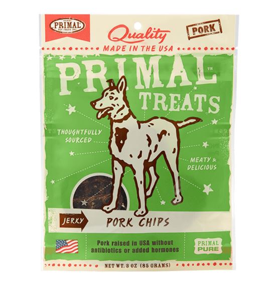Primal Bacon ME HP Pork Jerky Dog Treats - 12 Oz