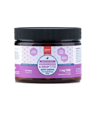 Primal Broad CBD Duck Chewy Dog Treats 1MG - 10 Pack