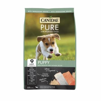 Pure Puppy Food with Wholesome Grains Dry Dog Food - Salmon and Oatmeal - 24 Lbs