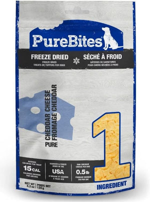 Purebites Cheddar Cheese Freeze-Dried Dog Treats - 4.2 oz Bag