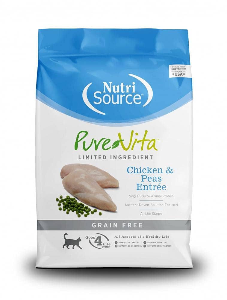 PureVita Grain-Free Chicken and Peas Dry Cat Food 2.2 Lbs 