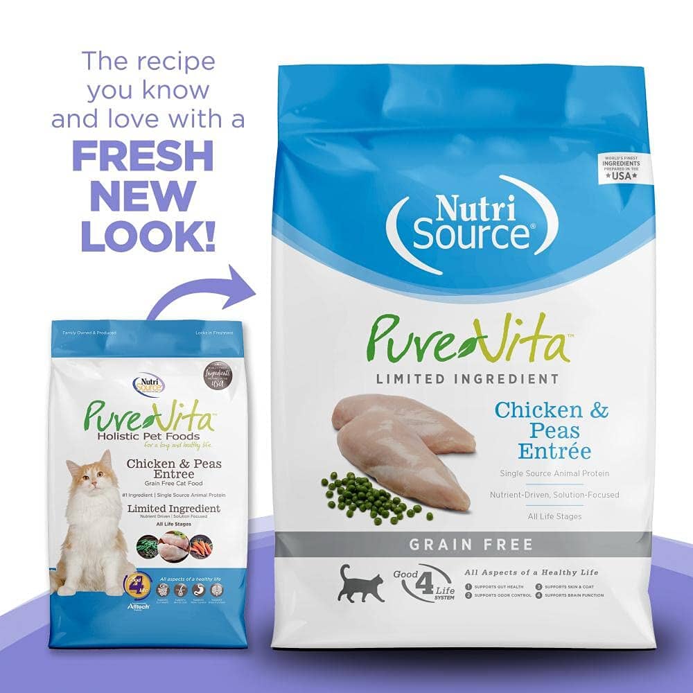 PureVita Grain-Free Chicken and Peas Dry Cat Food  