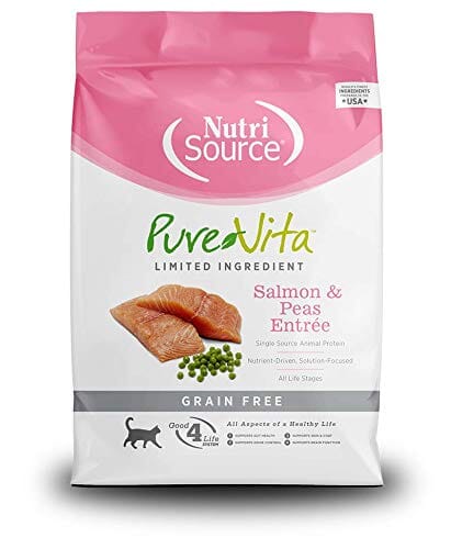 PureVita Grain-Free Salmon and Peas Dry Cat Food 15 Lbs 