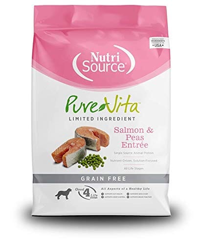 PureVita Grain-Free Salmon and Peas Dry Dog Food 15 Lbs 