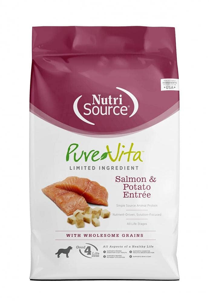 PureVita Salmon and Potato Recips Dry Dog Food 25 Lbs 