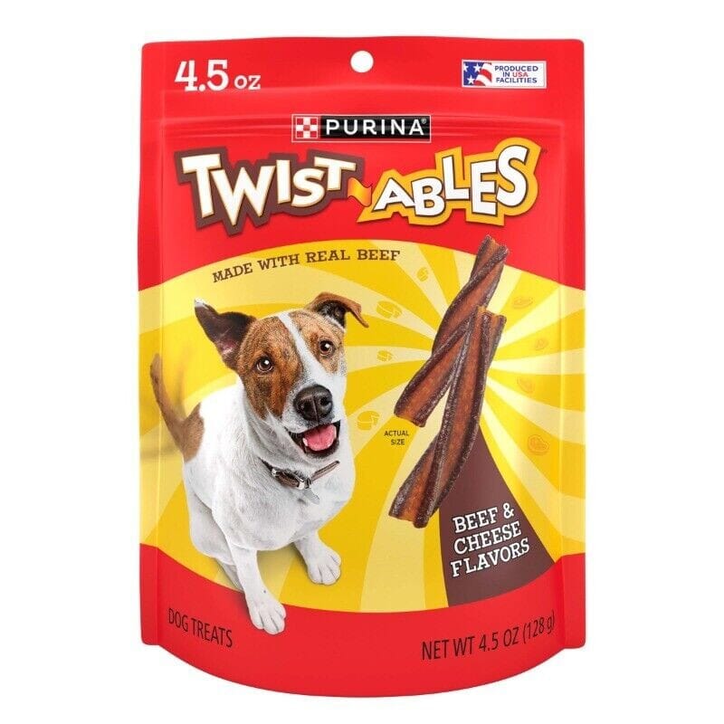 Purina Alpo Twistables Beef and Cheese Soft and Chewy Dog Treats 4.5 Oz - Case of 5