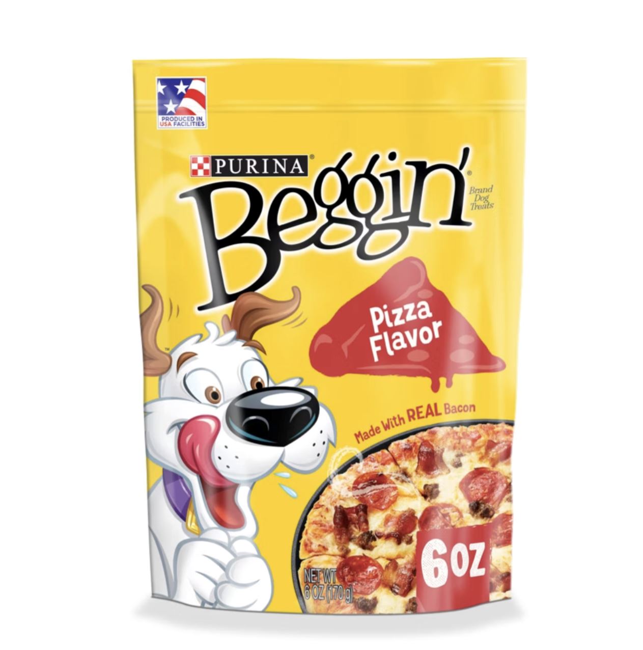 Purina Beggin' Pizza with Bacon and Pork Soft and Chewy Dog Treats - 6 Oz - 6 Pack  