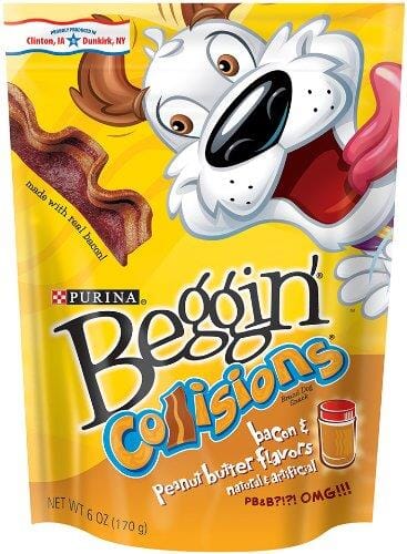 Purina Beggin' Strips Bacon and Peanut Butter Chewy Jerky Dog Treats - 6 Oz - 6 Pack  