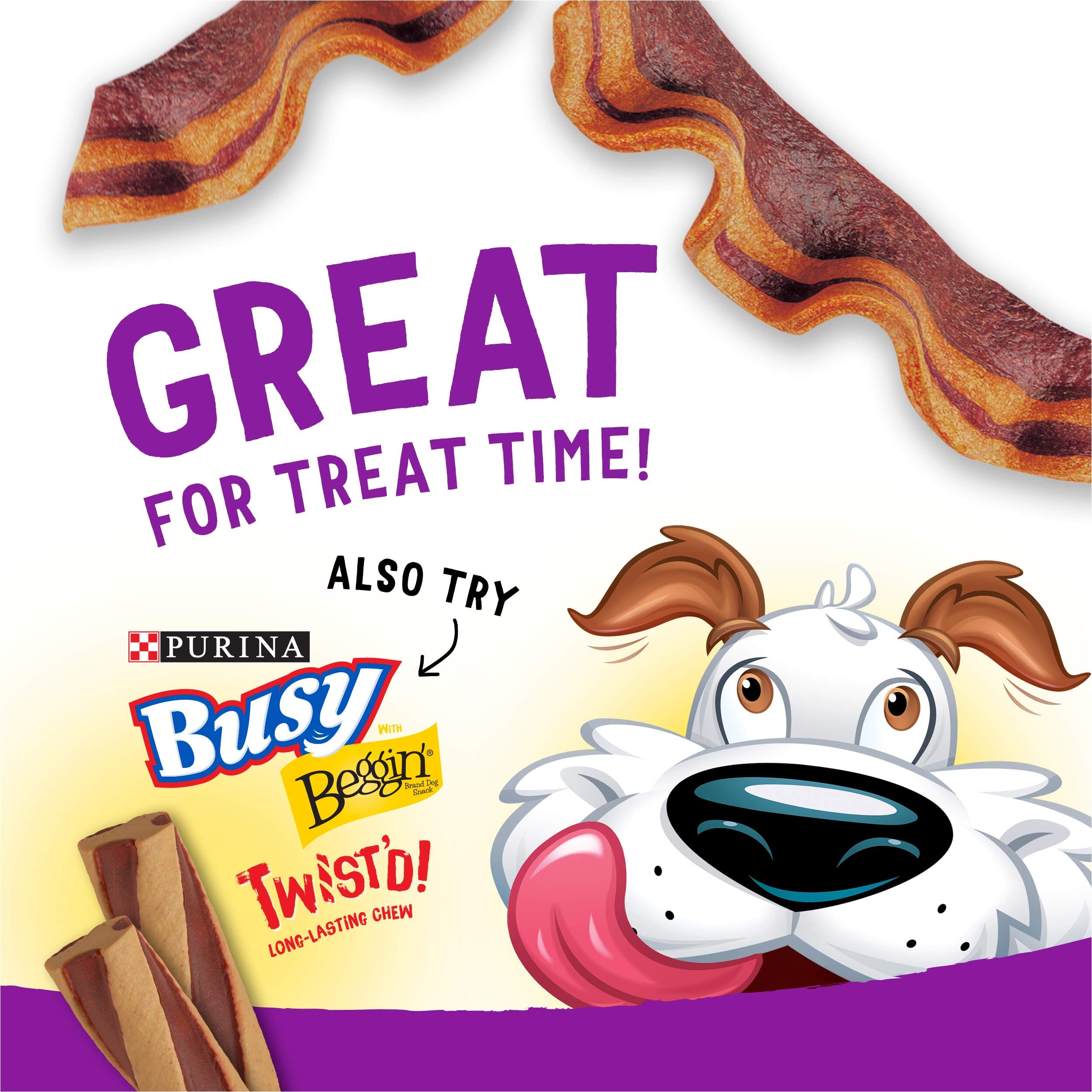 Purina Beggin' Strips Bacon and Peanut Butter Chewy Jerky Dog Treats - 6 Oz - 6 Pack  