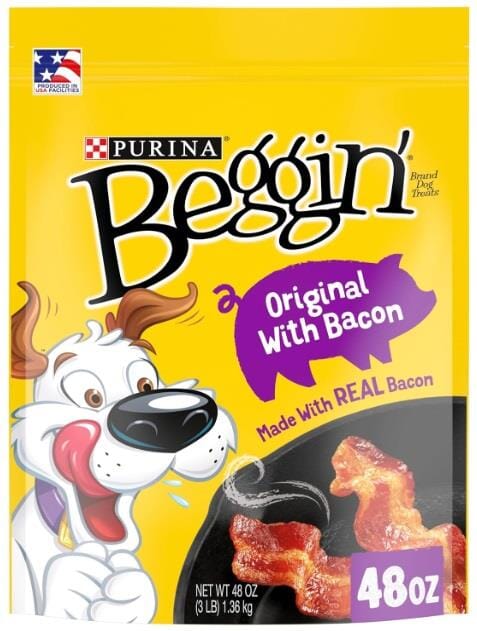 Purina Beggin' Strips Bacon Flavored Chewy Jerky Dog Treats - 48 Oz - 2 Pack  