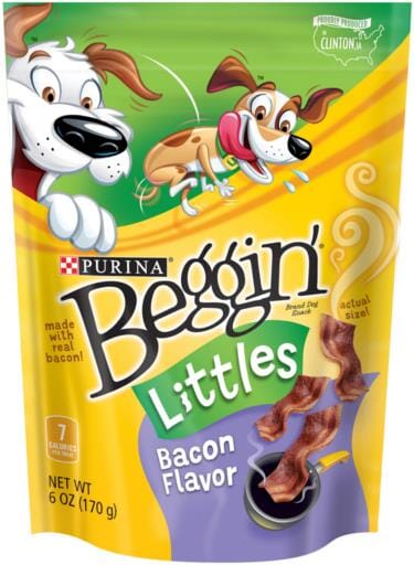 Purina Beggin' Strips Littles Bacon Flavored Small-Breed Soft and Chewy Dog Treats - 6 Oz - 6 Pack  