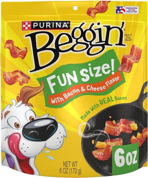 Purina Beggin' Strips Little's Fun Size Bacon and Cheese Chewy Jerky Dog Treats - 6 Oz - 6 Pack