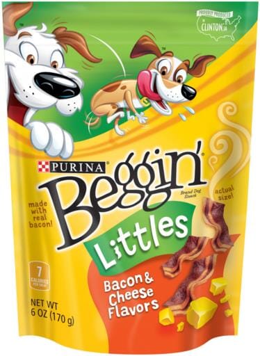 Purina Beggin' Strips Little's Fun Size Bacon and Cheese Chewy Jerky Dog Treats - 6 Oz - 6 Pack  