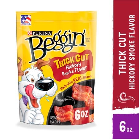 Purina Beggin' Strips Thick Cut Hickory Smoke Flavor Chewy Jerky Dog Treats - 6 Oz - 6 Pack