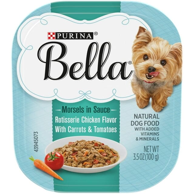 Purina Bella Chicken Morsals in Sauce Small-Breed Wet Dog Food Trays - 3.5 Oz - Case of 12