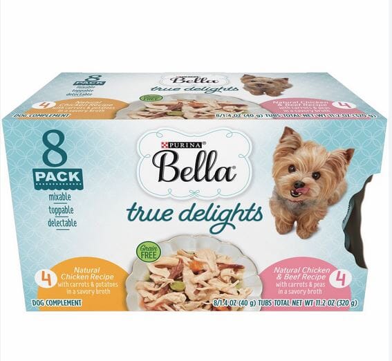 Purina Bella True Delights Chicken and Salmon Wet Cat Food Tray - Variety Pack - 1.4 Oz - Case of 8 - 2 Pack  