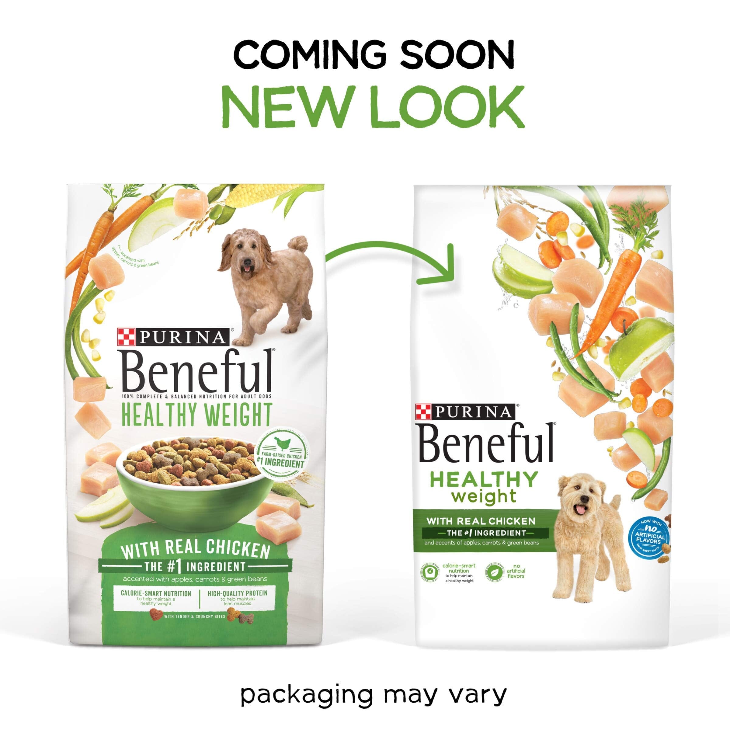 Purina Beneful Healthy Weight Farm-Raised Chicken with Apples Carrots and Beans Dry Dog Food - 14 Lbs  