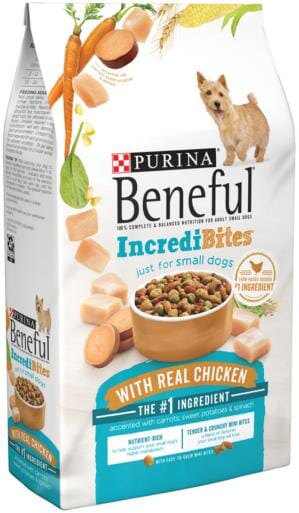 Purina Beneful Incredibites Farm-Raised Chicken Sweet Potato and Spinach Small-Breed Dry Dog Food - 3.5 Lbs - Case of 4  