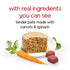 Purina Beneful Infused Tender Pate Beef Chicken Lamb with Carrots and Spinach Canned Dog Food - 3 Oz - 3 Pack - Case of 8