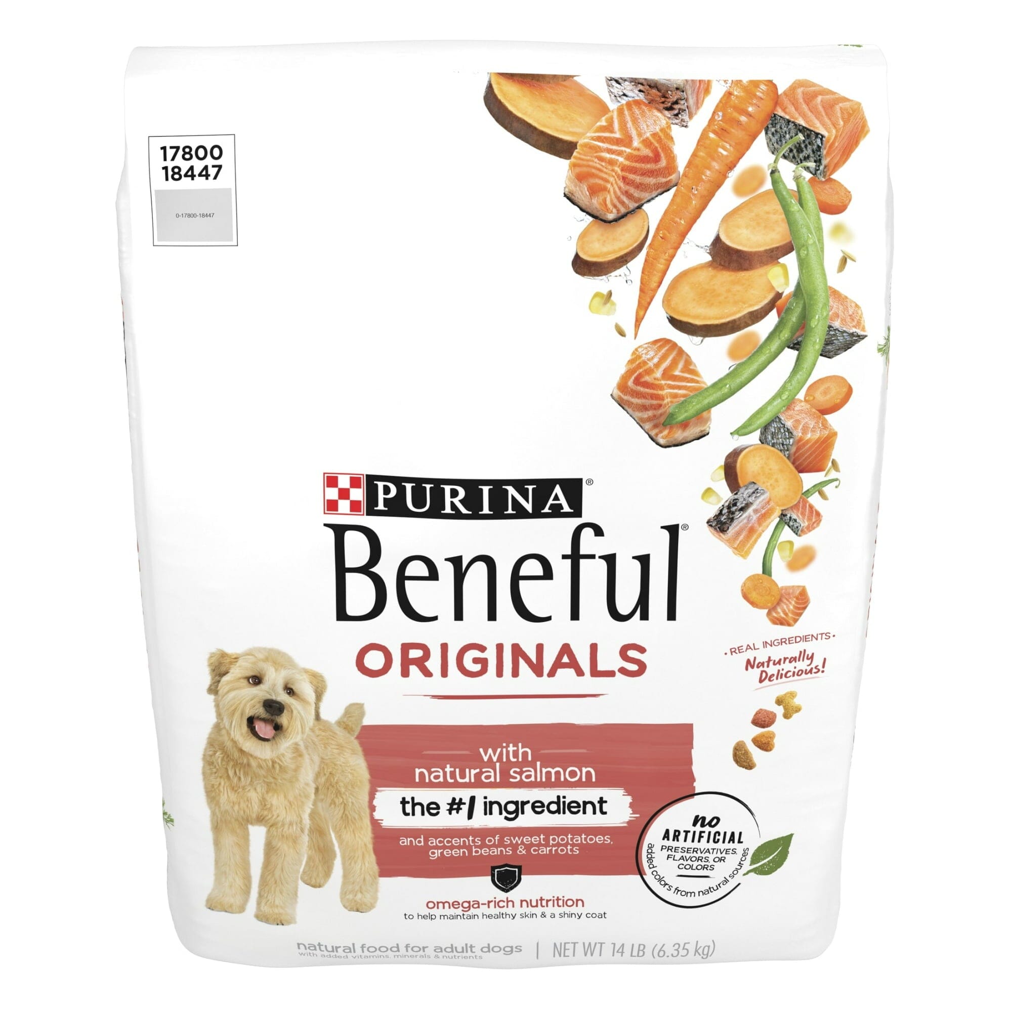 Purina Beneful Originals Salmon with Sweet Potatoes Beans and Carrots Dry Dog Food - 14 Lbs