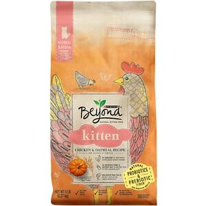 Purina Beyond Chicken and Oatmeal with Pumpkin Kitten Formula Dry Cat Food - 5 Lbs - Case of 4  