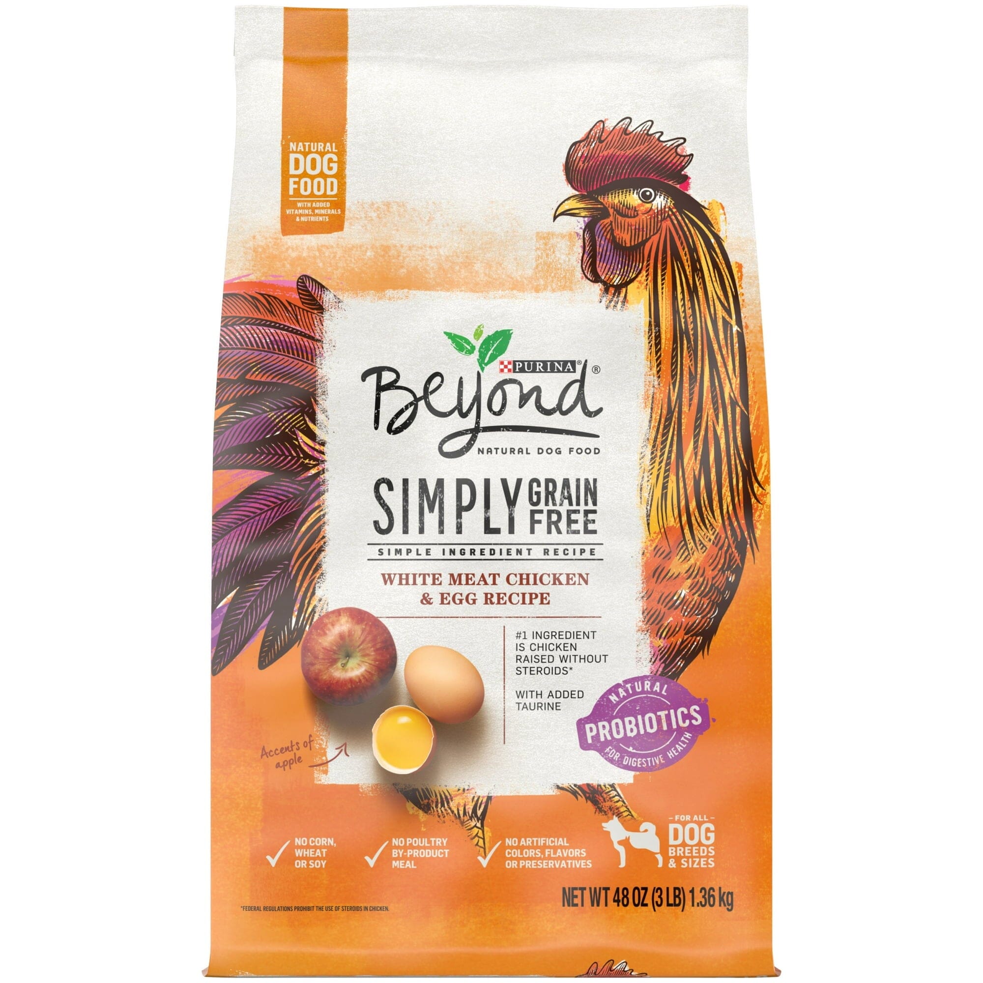 Purina Beyond Grain-Free Chicken and Eggs Recipe Dry Dog Food - 3 Lbs - Case of 4