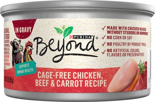 Purina Beyond Grain-Free Chicken, Beef & Carrot Recipe in Gravy Canned Cat Food