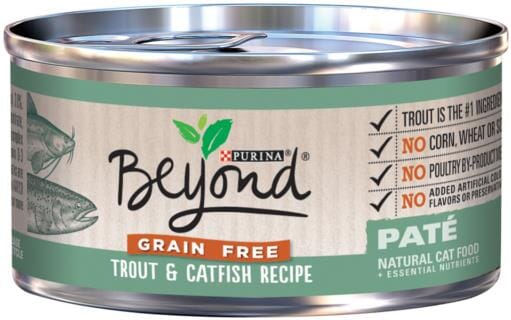 Purina Beyond Grain-Free Trout and Catfish Pate Canned Cat Food - 3 Oz - Case of 12  