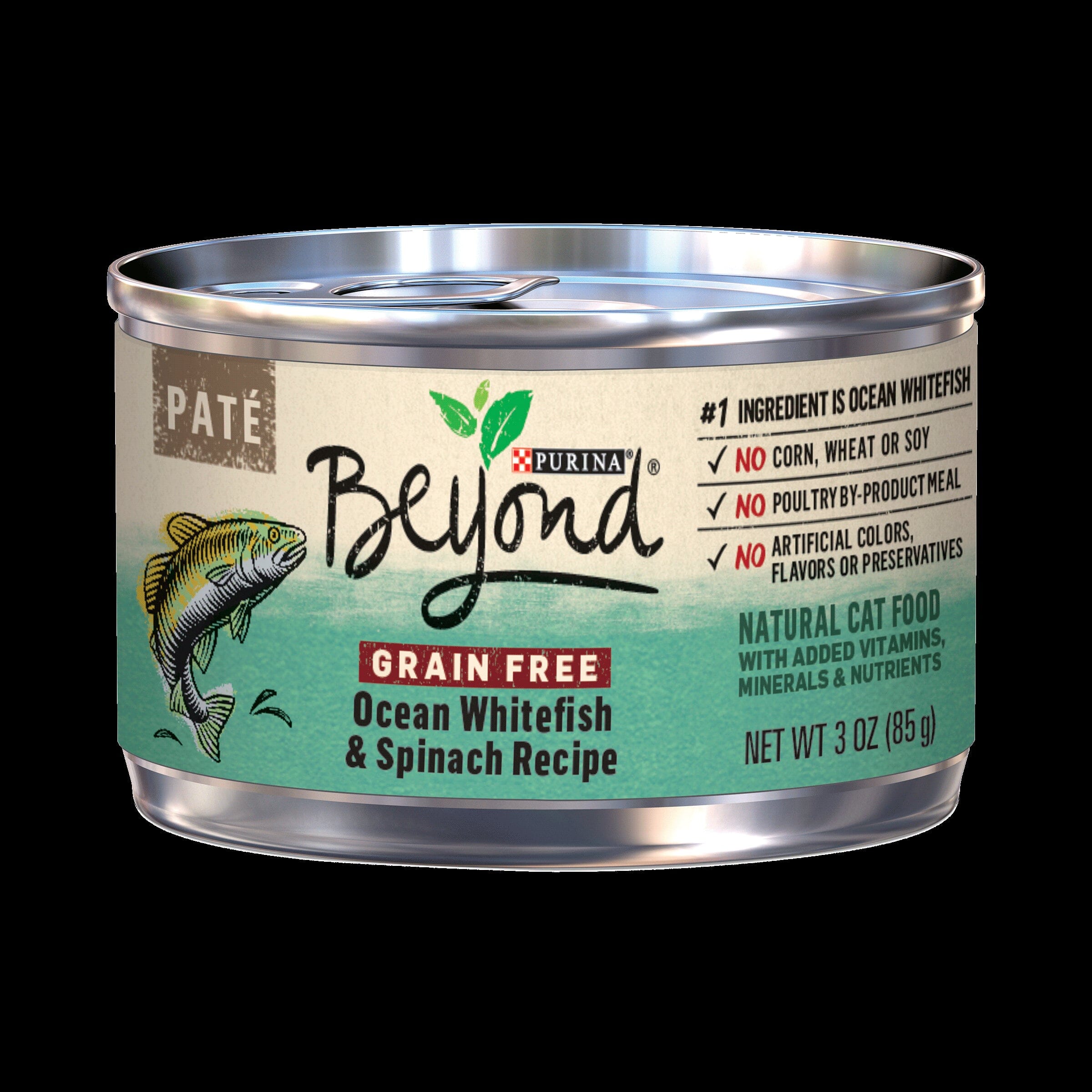 Purina Beyond Grain-Free Whitefish Pate Canned Cat Food - 3 Oz - Case of 12
