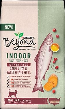 Purina Beyond Grain-Free Wild-Caught Salmon Eggs and Sweet Potato Indoor Dry Cat Food - 5 Lbs - Case of 4  