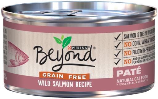 Purina Beyond Grain-Free Wild-Salmon Pate Canned Cat Food - 3 Oz - Case of 12  