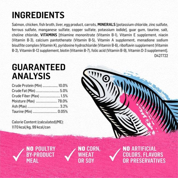 Purina Beyond Grain-Free Wild Salmon Pate Recipe Canned Cat Food