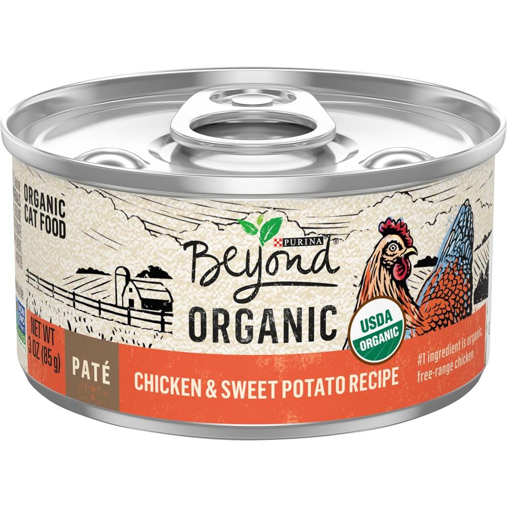 Purina Beyond Organic Chicken and Sweet Potato Pate Canned Cat Food - 3 Oz - Case of 12  